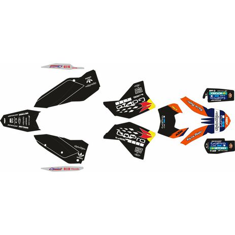 Kit Adhesivos Completo Go Pro KTM EXC 08-11 Black Edition | Motocross,  Enduro, Trail, Trial | GreenlandMX
