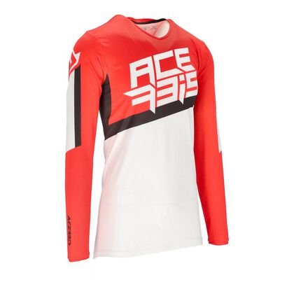 Jersey Acerbis X-Flex Four Blanco/Rojo | Motocross, Enduro, Trail, Trial |  GreenlandMX