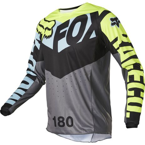 Jersey Fox 180 Trice Gris | Motocross, Enduro, Trail, Trial | GreenlandMX