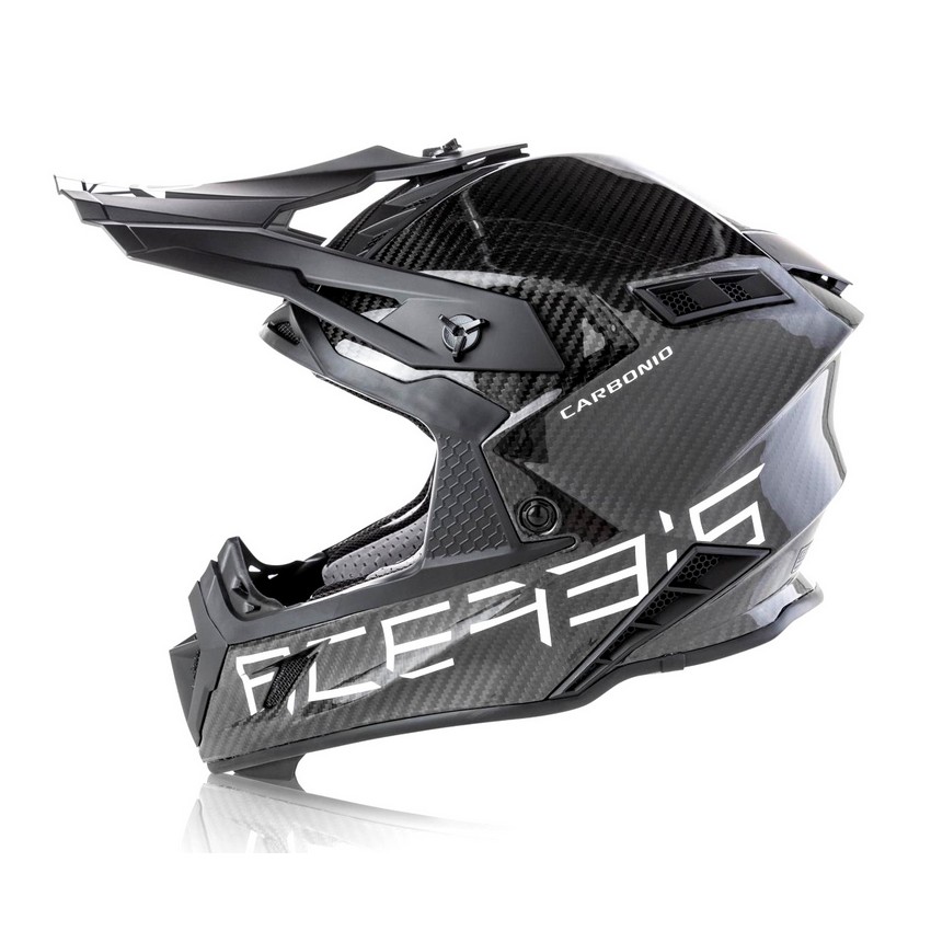 Casco Acerbis Steel Carbon Negro/Plata | Motocross, Enduro, Trail, Trial |  GreenlandMX