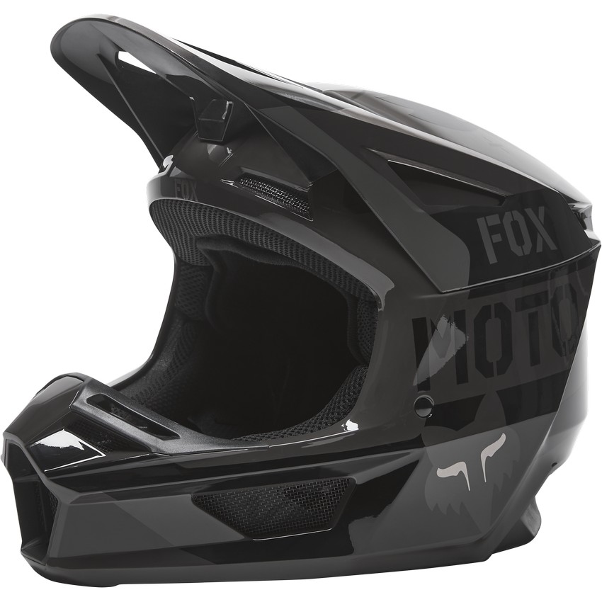Casco Fox V2 Nobyl Negro | Motocross, Enduro, Trail, Trial | GreenlandMX