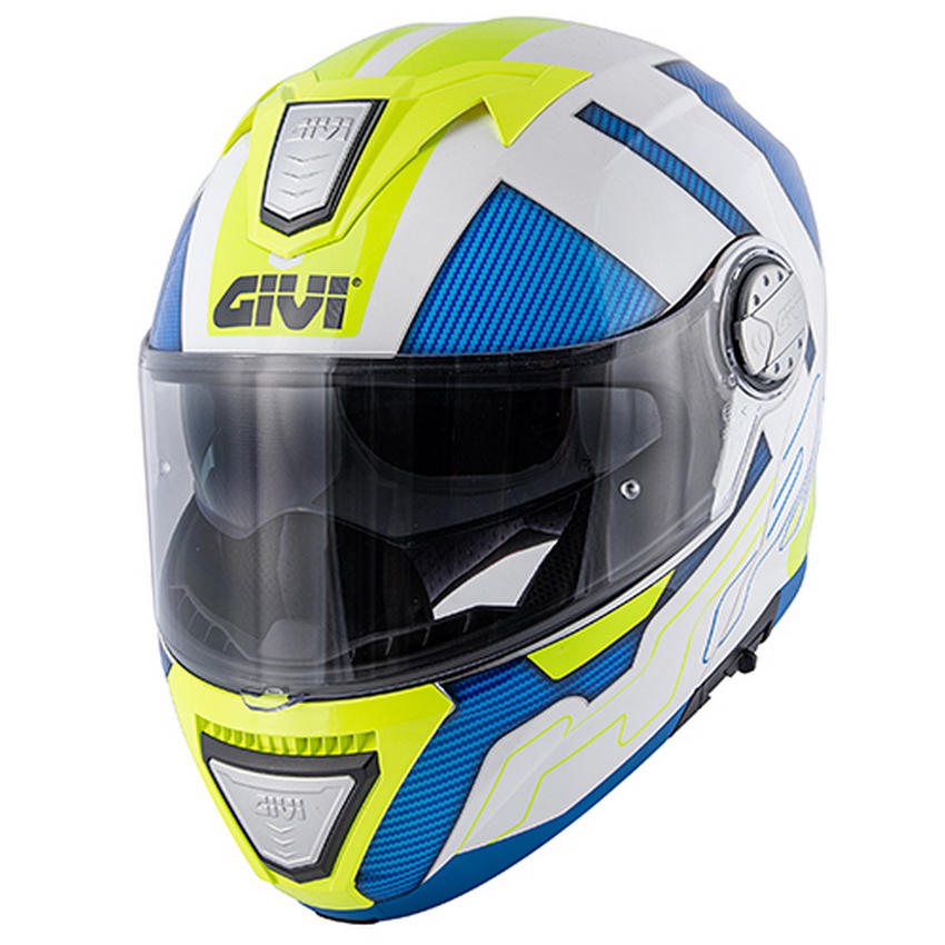Casco Givi X.23 Sidney Protect Blanco/Azul/Amarillo | Motocross, Enduro,  Trail, Trial | GreenlandMX